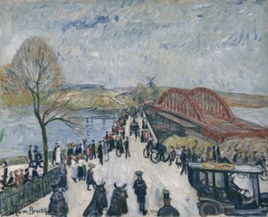 Inauguração da ponte de Havel, perto de Baumgartenbrück de Theo von Brockhusen