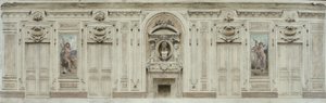 Esboço da sala de casamentos da Câmara Municipal de Courbevoie: L
