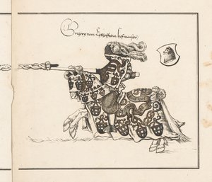 Reserve em Torneios: Jouster Virado para a Esquerda de Theobald Senefelder