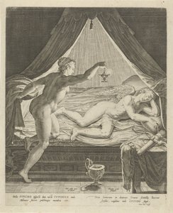 Amor e Psique de Theodoor Galle