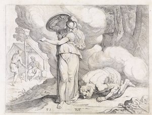 Minerva mostra Ítaca a Ulisses Os Trabalhos de Ulisses (título da série)