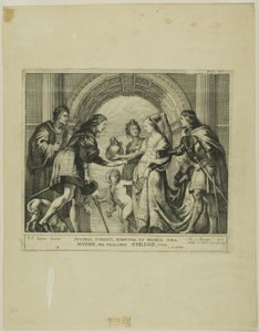 O casamento de Maximiliano da Áustria com Maria de Borgonha de Theodoor van Thulden