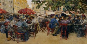 Café Tomaselli em Salzburgo de Theodor Josef Ethofer