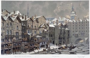 Ile de la Cité em Paris de Theodor Josef Hubert Hoffbauer