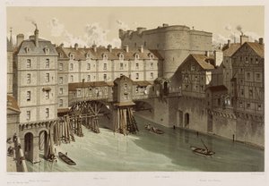 O pequeno Chatelet e a pequena ponte de Theodor Josef Hubert Hoffbauer