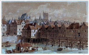 Vista da Ponte Meuniers de Theodor Josef Hubert Hoffbauer