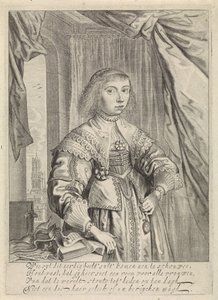 Retrato de Anna Maria van Schurman de Theodor Matham