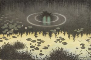 O duende da água de Theodor Kittelsen