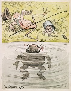 O céu será a minha testemunha de que não sabia que eras tu que me mordeste o anzol de Theodor Kittelsen