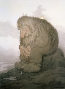 O troll que se pergunta quantos anos ele tem de Theodor Kittelsen