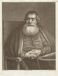 Homem sentado com barba de Theodor Vercruys