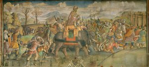 Aníbal em Itália Fresco ... (fresco) de Theodor de Bry