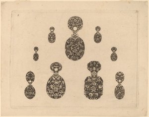 Ornamento de joias de Theodor de Bry