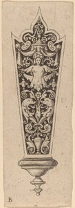 Ornamento para cabo de faca de Theodor de Bry