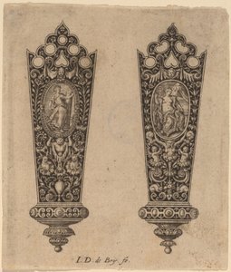 Ornamento para cabo de faca de Theodor de Bry