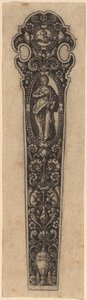 Ornamento para cabo de faca de Theodor de Bry