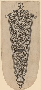 Ornamento para cabo de faca de Theodor de Bry