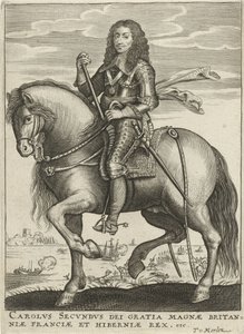 Retrato de Carlos II, Rei de Inglaterra de Theodor van Merlen (II)