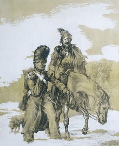 Retirada de Moscovo de Theodore (after) Gericault