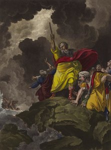 Moisés cruzando o Mar Vermelho (gravura)