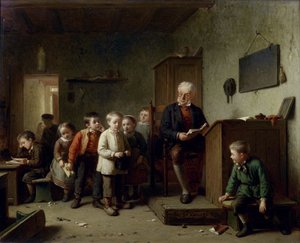 A sala de aula, 1872 de Theodore Bernard de Heuvel
