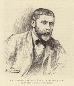 Sr. Alfred Parsons, recentemente eleito ARA de Theodore Blake Wirgman