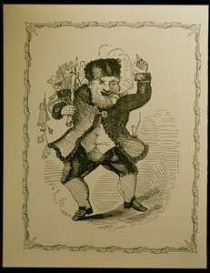 Ilustração de Papai Noel para um poema de Clement C. Moore, 1848 de Theodore C. Boyd