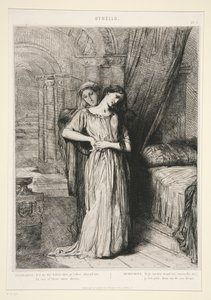 «Desdémona», est. 8 de Otelo (ato IV, cena III) de Théodore Chassériau