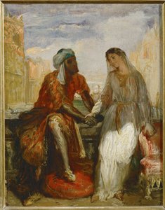 Otelo e Desdémona em Veneza ... de Théodore Chassériau