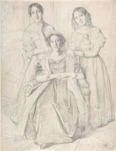 A baronesa Duperré e as suas filhas de Théodore Chassériau