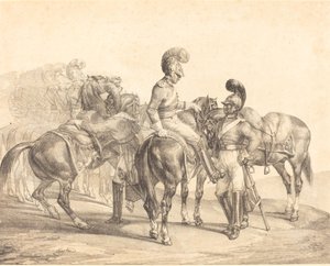 Um grupo de guardas da vida de Theodore Gericault