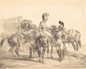 Uma festa de nadadores-salvadores de Theodore Gericault