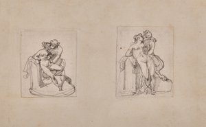 Antíope violada por Júpiter sob a forma de um sátiro de Theodore Gericault