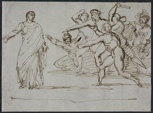 Assassinato de Tibério de Theodore Gericault