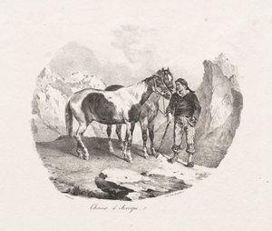 Cavalos de Auvergne de Theodore Gericault
