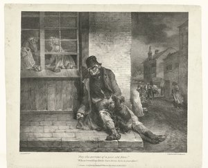 mendigo Tenha pena das tristezas de um pobre velho! (título no objeto) Vários assuntos desenhados para a vida (título da série) Vários assuntos tirados da vida (título da série) de Theodore Gericault