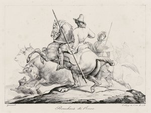 Talhantes de Roma (Roman Butchers) de Theodore Gericault
