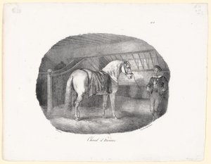 Cavalo de Hanôver (A Hanoverian Horse) de Theodore Gericault