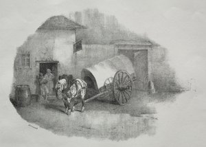 Carroça fora dos lodos. de Theodore Gericault