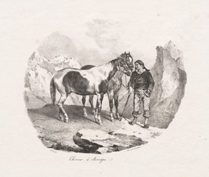 cavalos de Auvergne de Theodore Gericault