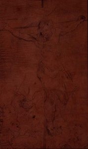 Crucificação (lápis) de Theodore Gericault