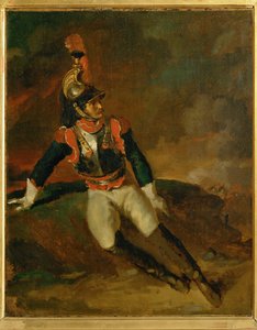 Cuirassier blesse, esboço ... de Theodore Gericault