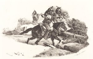 Cuirassiers de carregamento de Theodore Gericault