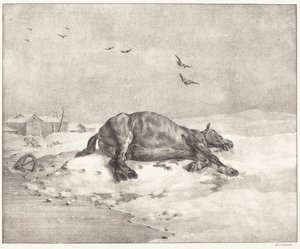 Cavalo Morto de Theodore Gericault