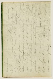 Rascunho de carta de Theodore Gericault