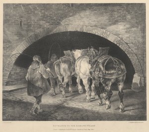 Entrada para o Cais de Adelphi de Theodore Gericault
