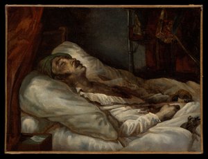 O General Letellier no seu leito de morte de Theodore Gericault