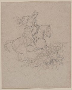 Géricault - São Jorge e o Dragão, 1816-17 de Theodore Gericault