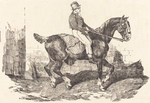 Noivo montado em uma carruagem-cavalo de Theodore Gericault