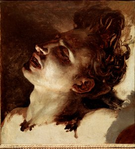 Cabeça de um jovem morto Pintado por Jean Louis Theodore Gericault (1791-1824) Sol do século XIX. 31x33 cm Rouen, Musee des Beaux Arts de Theodore Gericault
